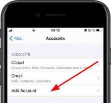 Comment ajouter une adresse mail sur un iphone  ?